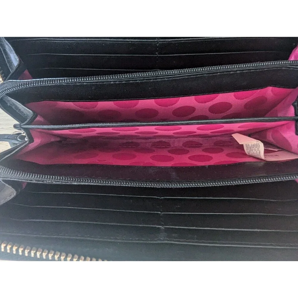 Kate Spade Black Wallet With Bow